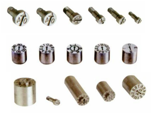 Chốt lõi thẳng S136 Hasco, Chân phun khuôn phun có khắc ngày đánh dấu ngày